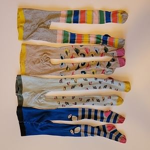 Set of 4 Mini Boden Tights Size 4-5
